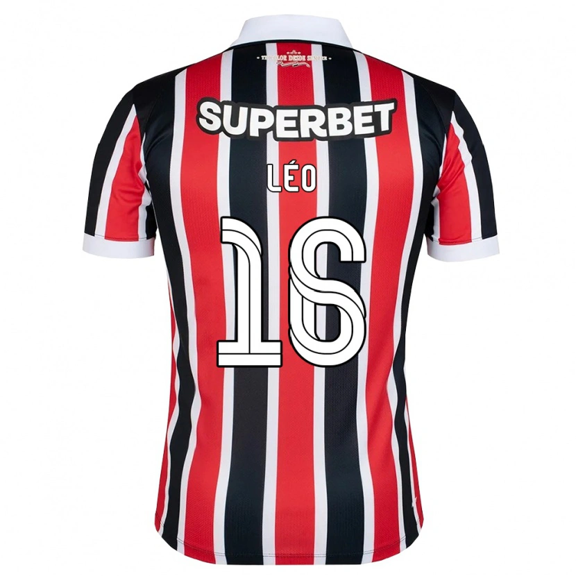 Danxen Homem Camisola Leo #16 Vermelho Branco Preto Alternativa 2026/27 Camisa