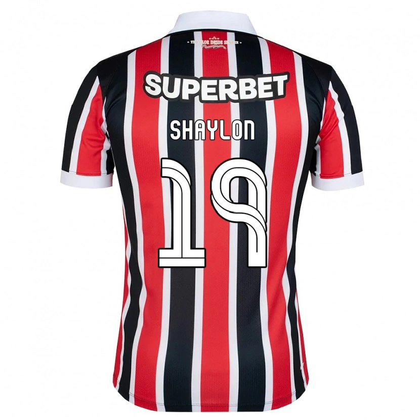 Danxen Homem Camisola Shaylon #19 Vermelho Branco Preto Alternativa 2026/27 Camisa