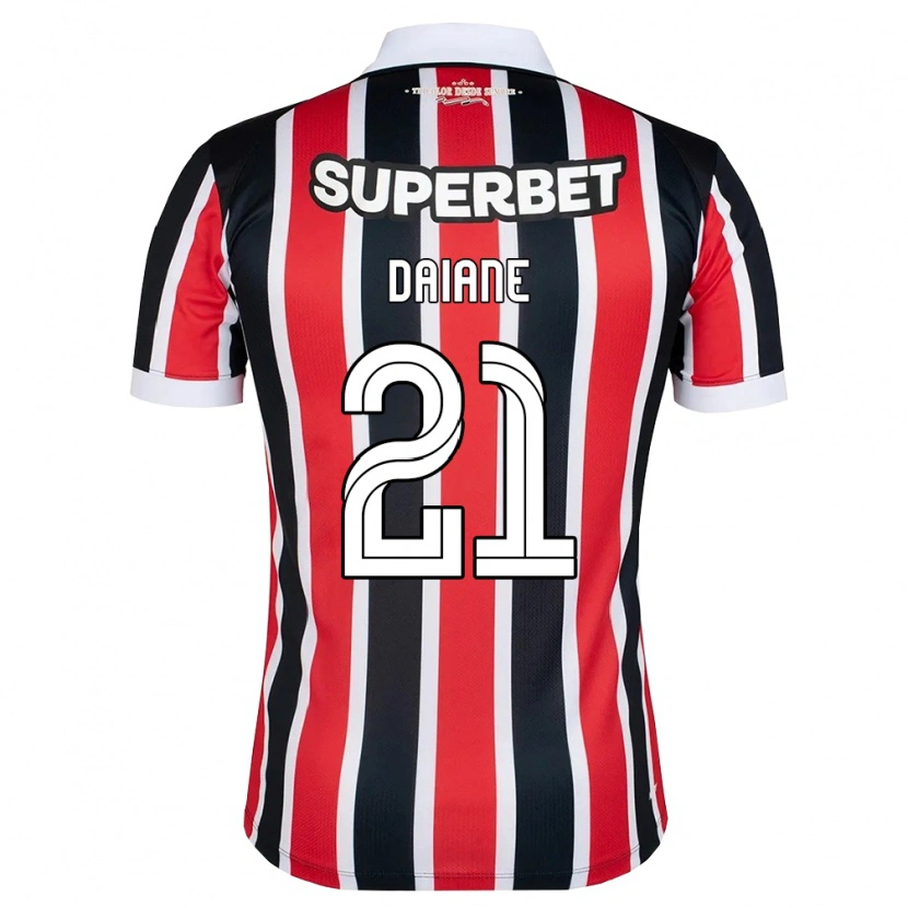 Danxen Homem Camisola Daiane #21 Vermelho Branco Preto Alternativa 2026/27 Camisa