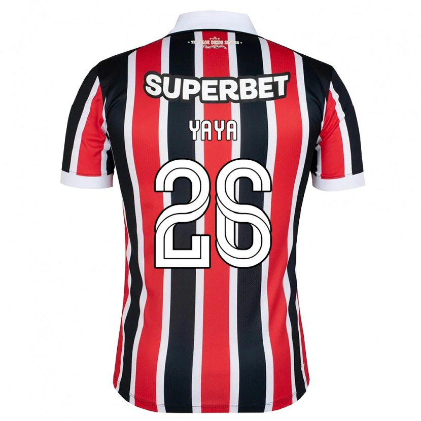 Danxen Homem Camisola Yaya #26 Vermelho Branco Preto Alternativa 2026/27 Camisa