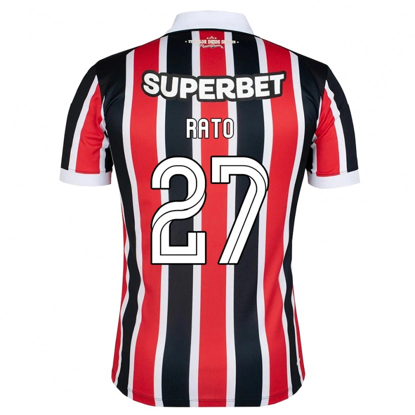 Danxen Homem Camisola Wellington Rato #27 Vermelho Branco Preto Alternativa 2026/27 Camisa