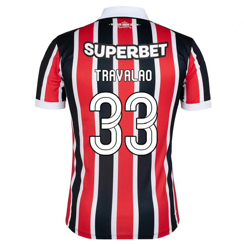 Danxen Homem Camisola Rafa Travalão #33 Vermelho Branco Preto Alternativa 2026/27 Camisa
