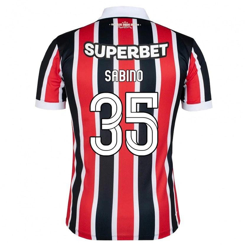 Danxen Homem Camisola José Sabino Chagas Monteiro #35 Vermelho Branco Preto Alternativa 2026/27 Camisa