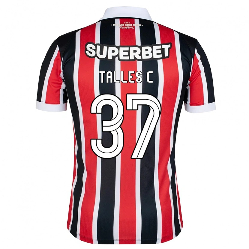 Danxen Homem Camisola Talles #37 Vermelho Branco Preto Alternativa 2026/27 Camisa