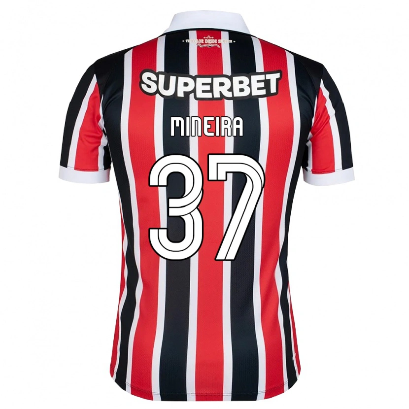 Danxen Homem Camisola Rafa Mineira #37 Vermelho Branco Preto Alternativa 2026/27 Camisa