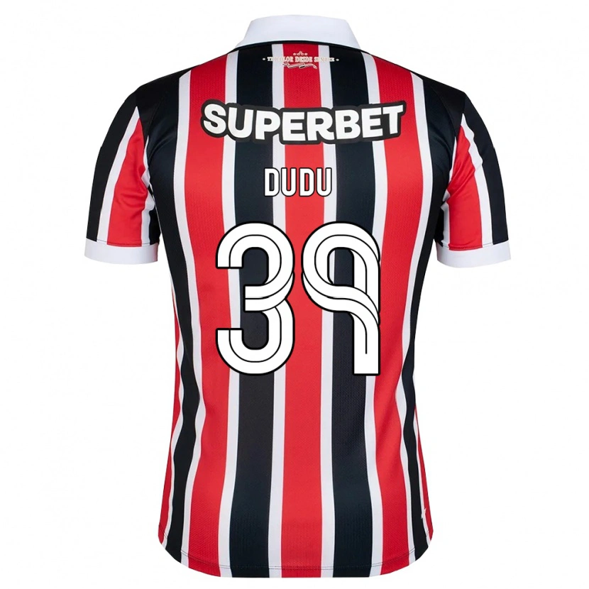 Danxen Homem Camisola Dudu #39 Vermelho Branco Preto Alternativa 2026/27 Camisa