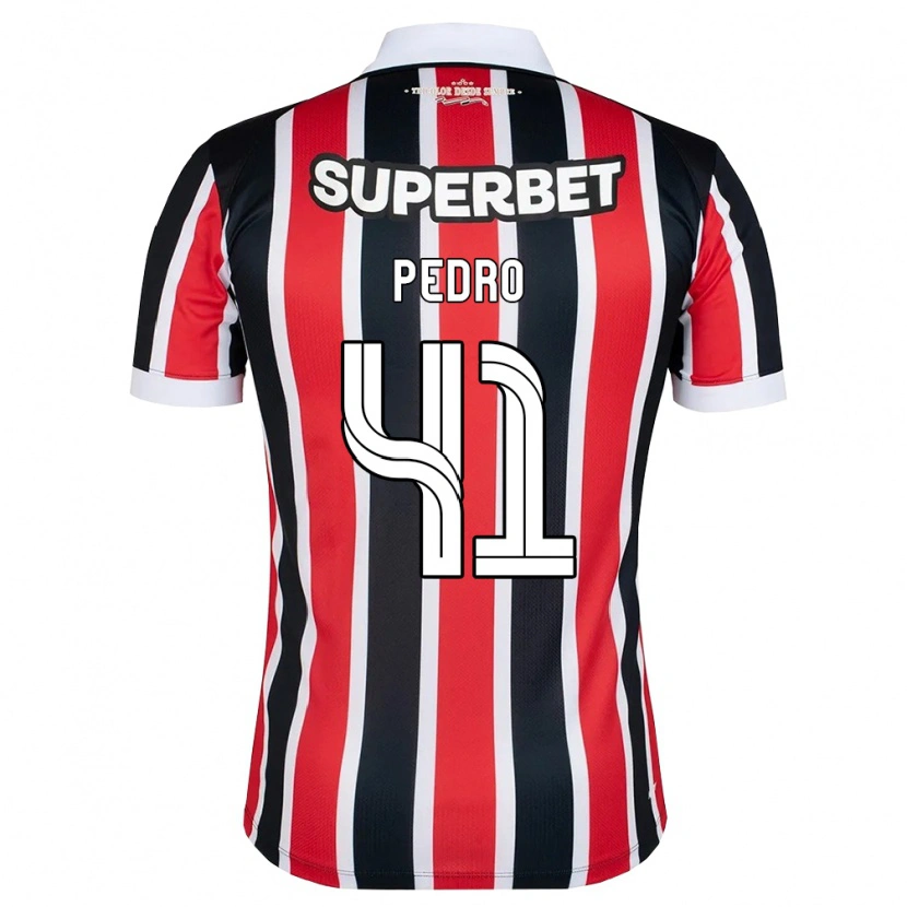 Danxen Homem Camisola João Pedro #41 Vermelho Branco Preto Alternativa 2026/27 Camisa