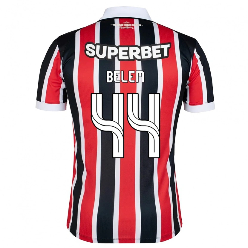 Danxen Homem Camisola Matheus Belém #44 Vermelho Branco Preto Alternativa 2026/27 Camisa
