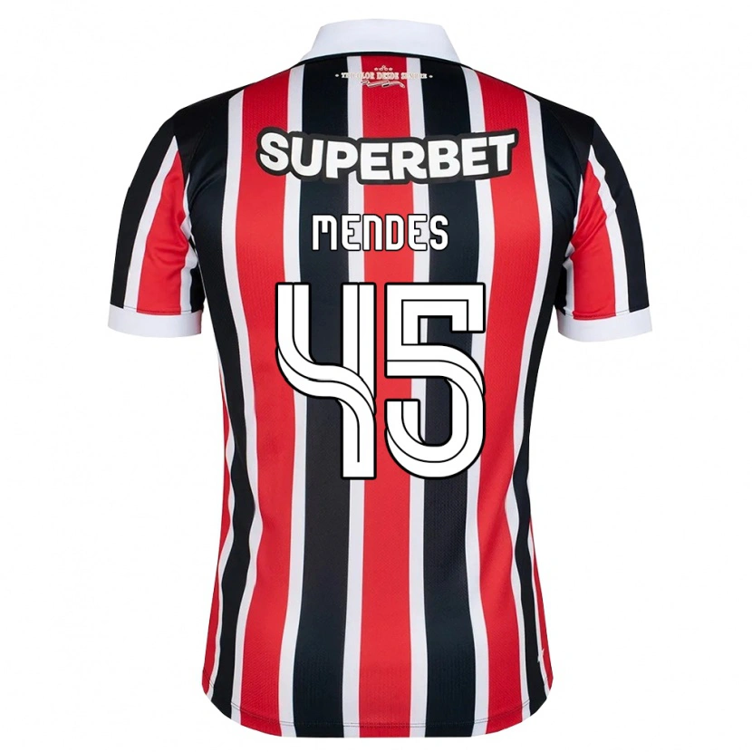 Danxen Homem Camisola Nathan Mendes #45 Vermelho Branco Preto Alternativa 2026/27 Camisa