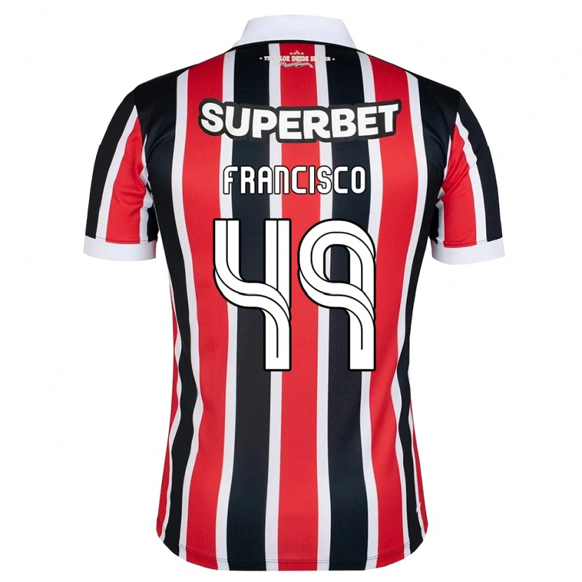 Danxen Homem Camisola Ryan Francisco #49 Vermelho Branco Preto Alternativa 2026/27 Camisa