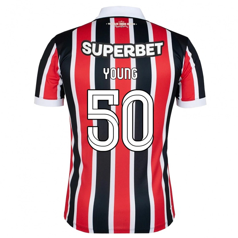 Danxen Homem Camisola Young Navarro Moraes #50 Vermelho Branco Preto Alternativa 2026/27 Camisa
