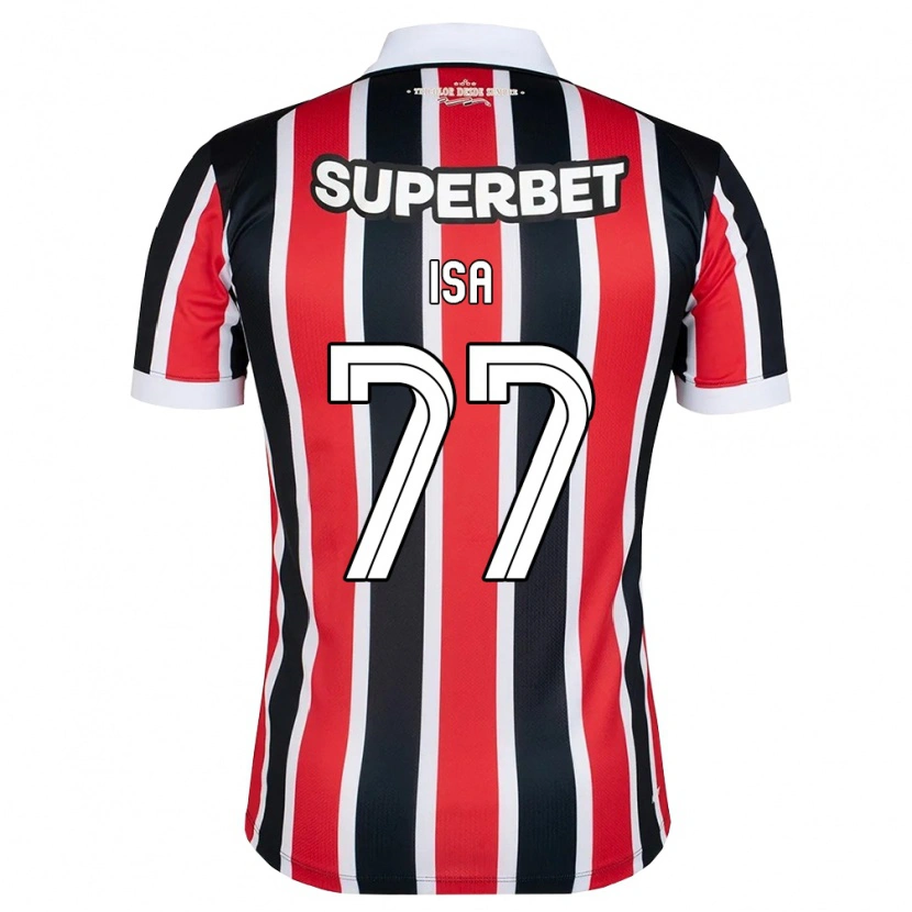 Danxen Homem Camisola Isa #77 Vermelho Branco Preto Alternativa 2026/27 Camisa