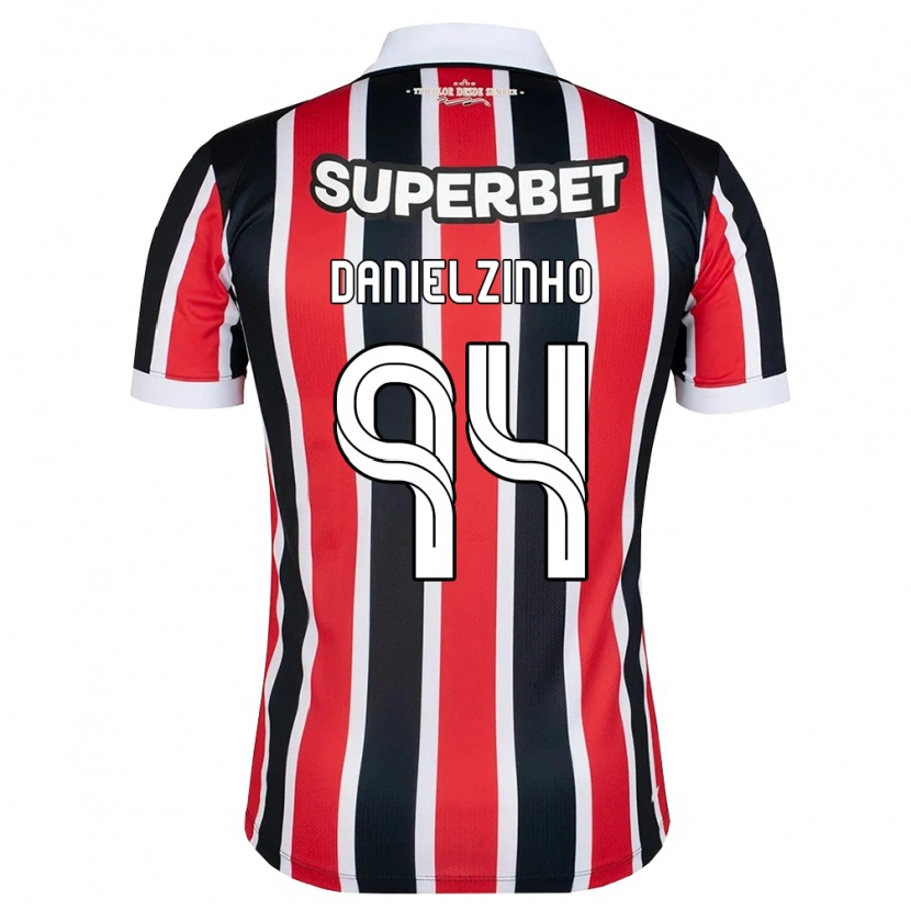 Danxen Homem Camisola Danielzinho #94 Vermelho Branco Preto Alternativa 2026/27 Camisa