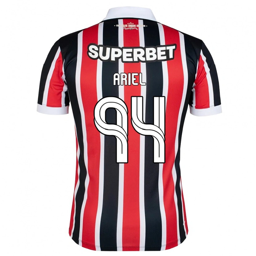 Danxen Homem Camisola Ariel #94 Vermelho Branco Preto Alternativa 2026/27 Camisa