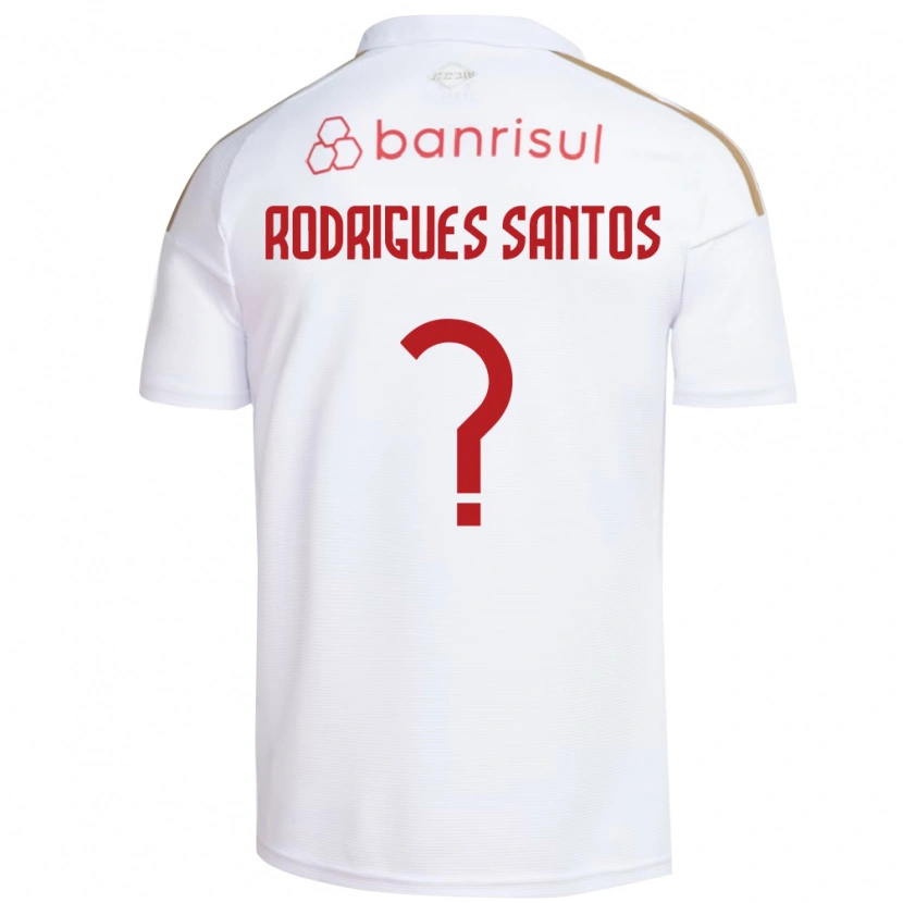Danxen Homem Camisola Richard Rodrigues Santos #0 Branco Vermelho Alternativa 2026/27 Camisa