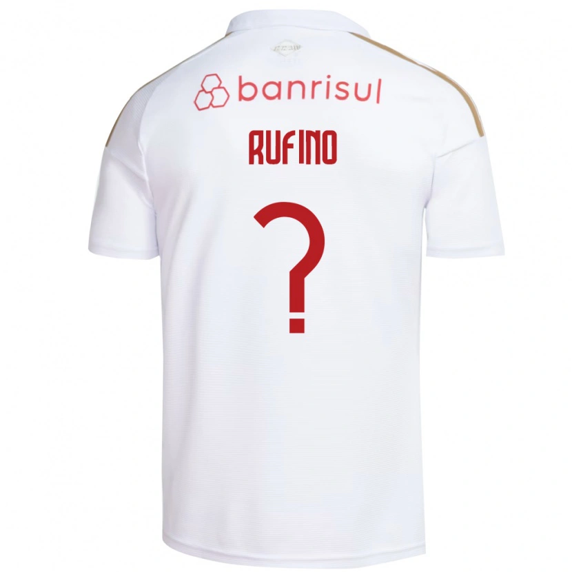Danxen Homem Camisola Gustavo Rufino #0 Branco Vermelho Alternativa 2026/27 Camisa