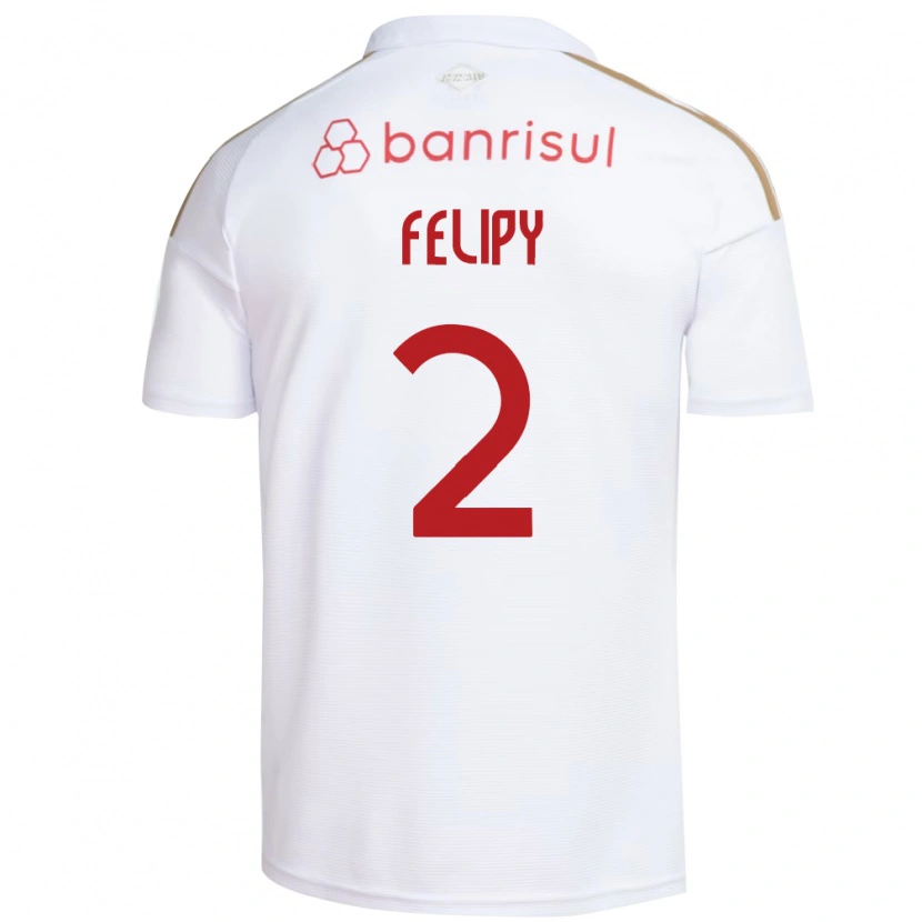 Danxen Homem Camisola Luis Felipy #2 Branco Vermelho Alternativa 2026/27 Camisa