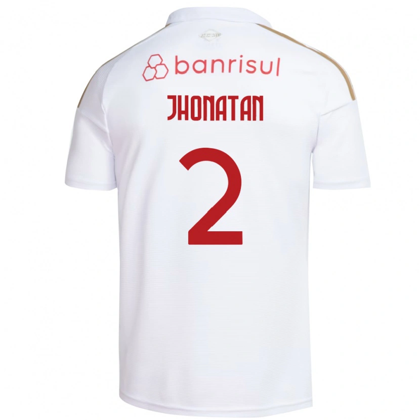 Danxen Homem Camisola Jhonatan Almeida De Souza #2 Branco Vermelho Alternativa 2026/27 Camisa