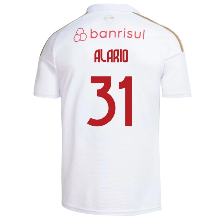 Danxen Homem Camisola Lucas Alario #31 Branco Vermelho Alternativa 2026/27 Camisa