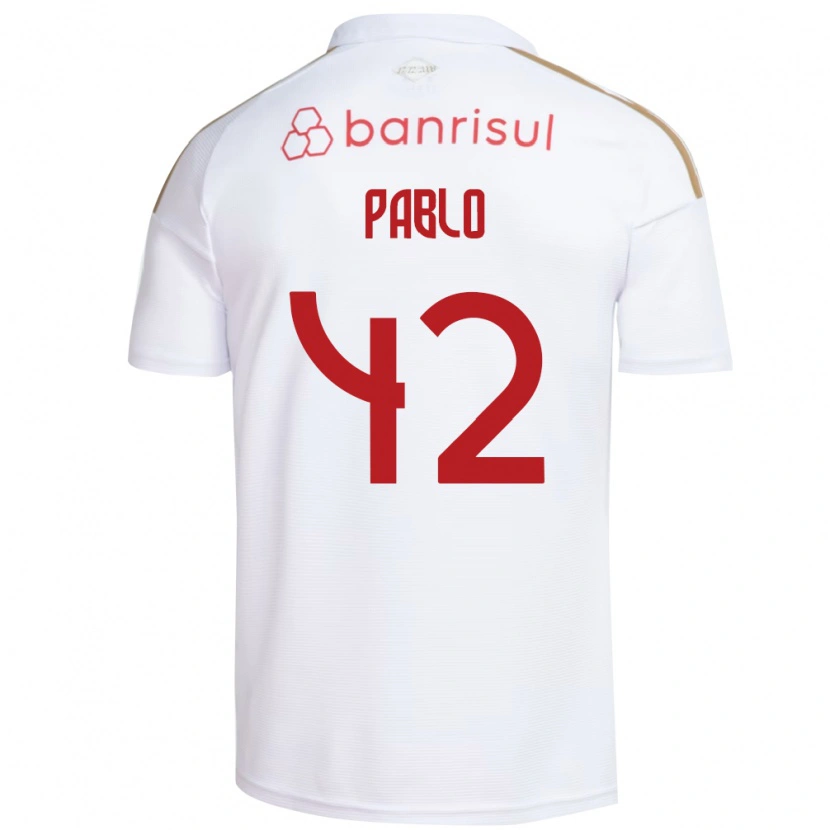 Danxen Homem Camisola Pablo #42 Branco Vermelho Alternativa 2026/27 Camisa