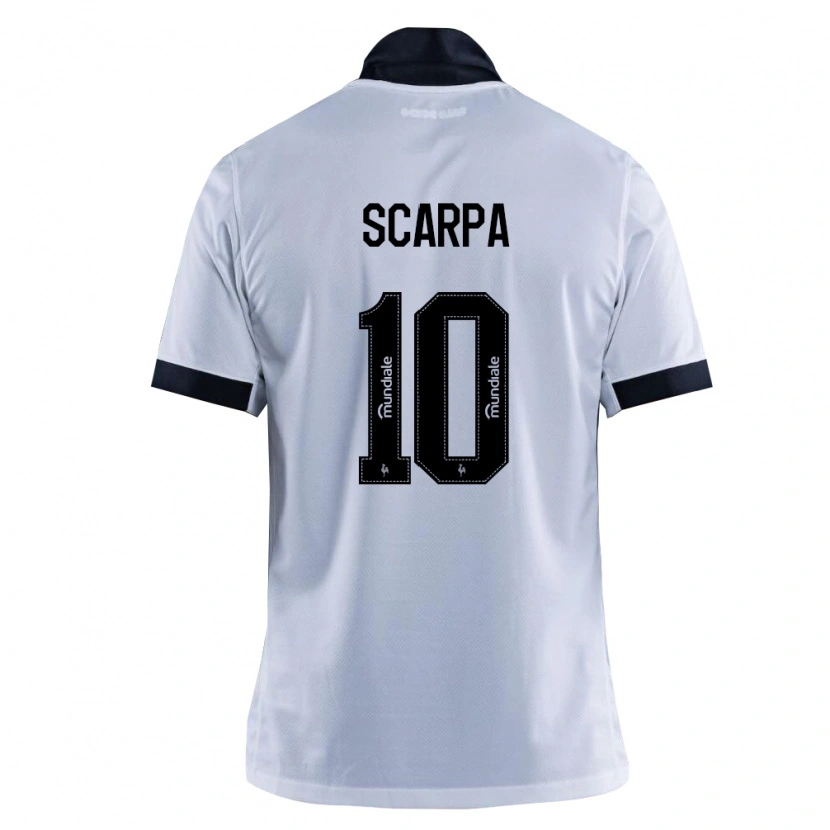 Danxen Homem Camisola Gustavo Scarpa #10 Preto Branco Alternativa 2026/27 Camisa