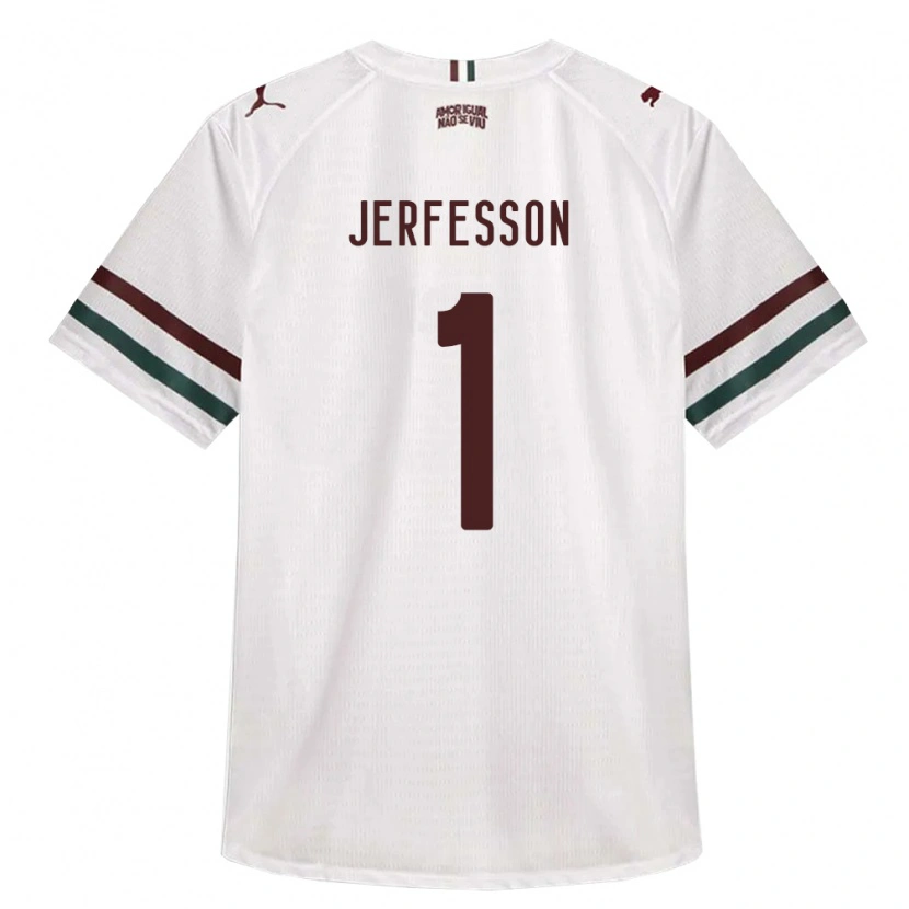Danxen Homem Camisola Jerfesson Rodrigues Santana #1 Branco Verde Borgonha Alternativa 2026/27 Camisa