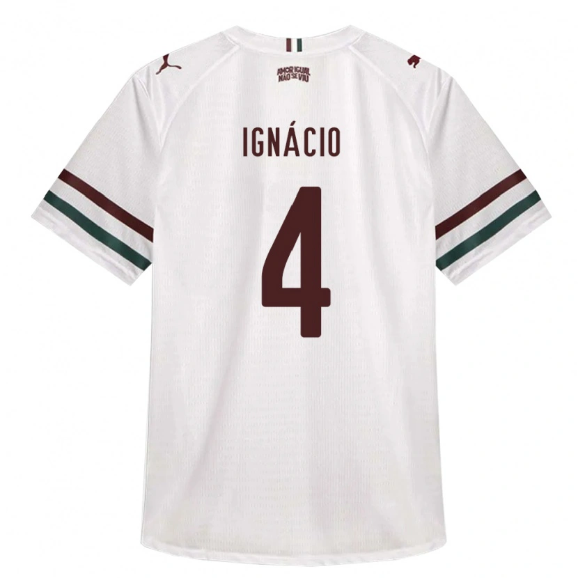 Danxen Homem Camisola Ignácio Da Silva Oliveira #4 Branco Verde Borgonha Alternativa 2026/27 Camisa