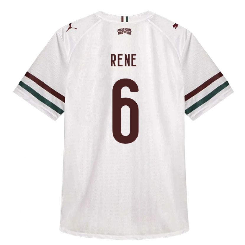 Danxen Homem Camisola Renê Rodrigues Martins #6 Branco Verde Borgonha Alternativa 2026/27 Camisa