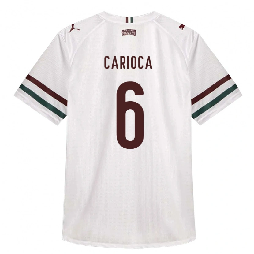 Danxen Homem Camisola Gabriel Carioca #6 Branco Verde Borgonha Alternativa 2026/27 Camisa