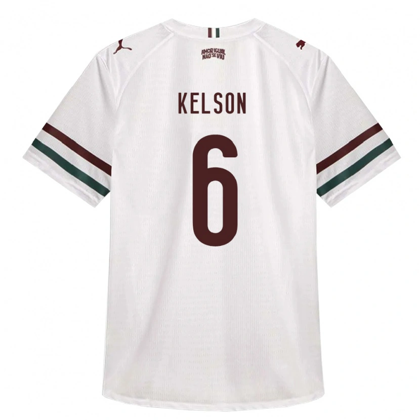 Danxen Homem Camisola Francisco Kelson Silva De Sousa #6 Branco Verde Borgonha Alternativa 2026/27 Camisa