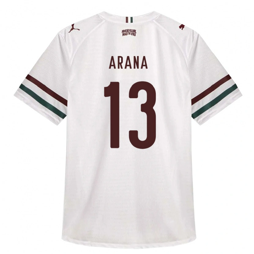 Danxen Homem Camisola Guilherme Arana #13 Branco Verde Borgonha Alternativa 2026/27 Camisa