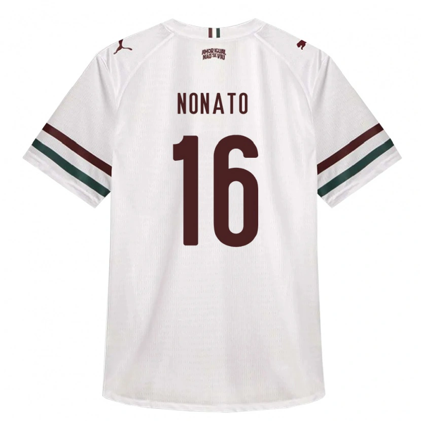 Danxen Homem Camisola Gustavo Nonato Santana #16 Branco Verde Borgonha Alternativa 2026/27 Camisa
