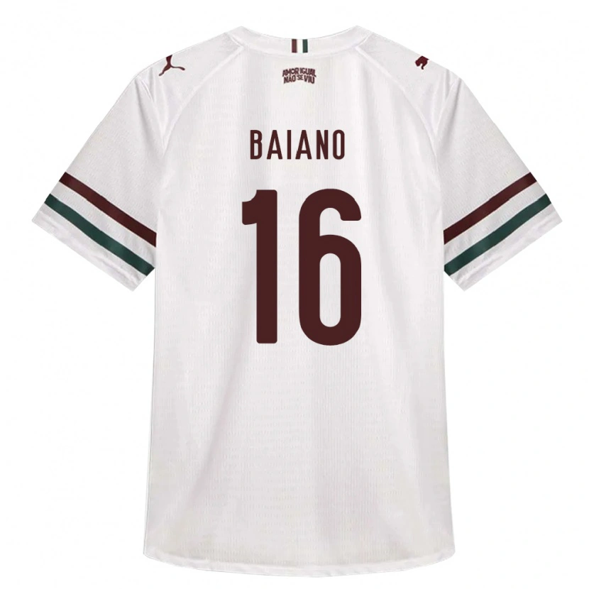 Danxen Homem Camisola Sérgio Baiano #16 Branco Verde Borgonha Alternativa 2026/27 Camisa