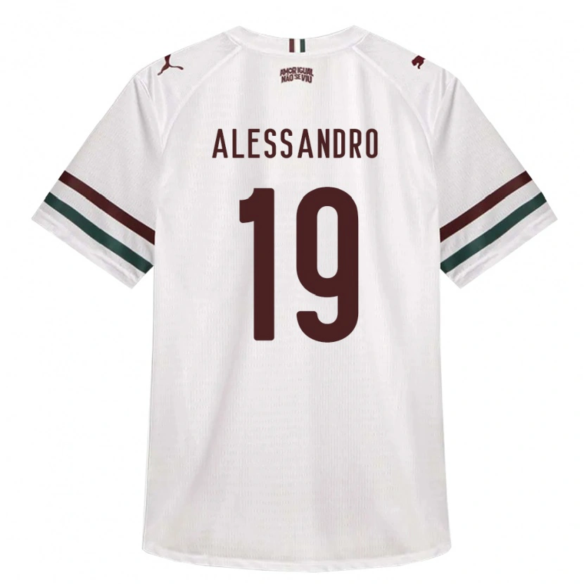 Danxen Homem Camisola Alessandro Chaves Da Silva #19 Branco Verde Borgonha Alternativa 2026/27 Camisa