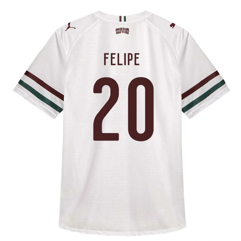 Danxen Homem Camisola Yago Felipe #20 Branco Verde Borgonha Alternativa 2026/27 Camisa