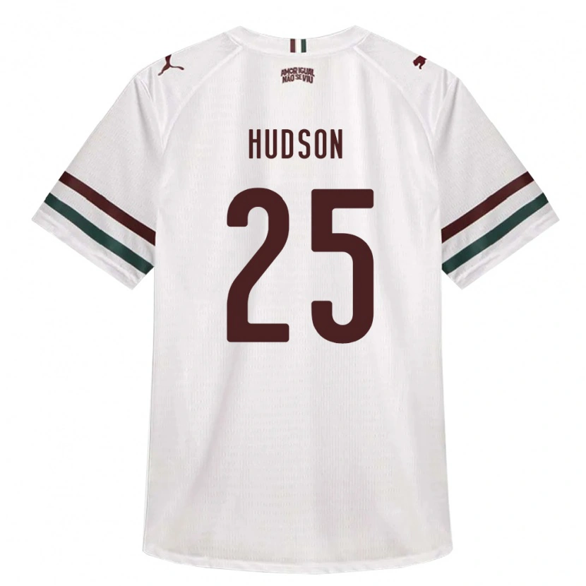 Danxen Homem Camisola Hudson #25 Branco Verde Borgonha Alternativa 2026/27 Camisa