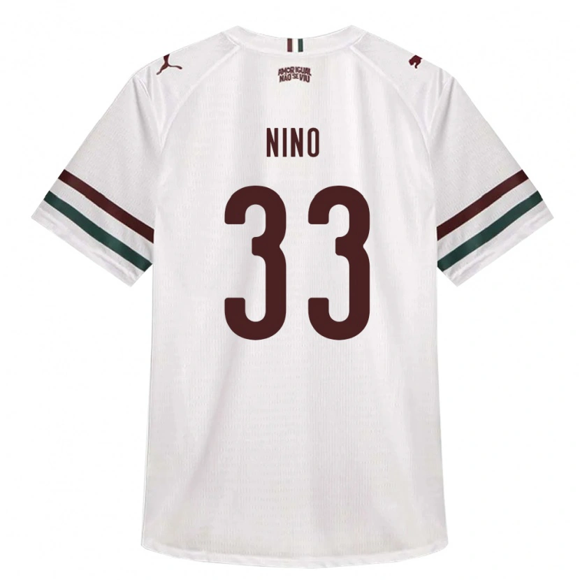 Danxen Homem Camisola Nino #33 Branco Verde Borgonha Alternativa 2026/27 Camisa