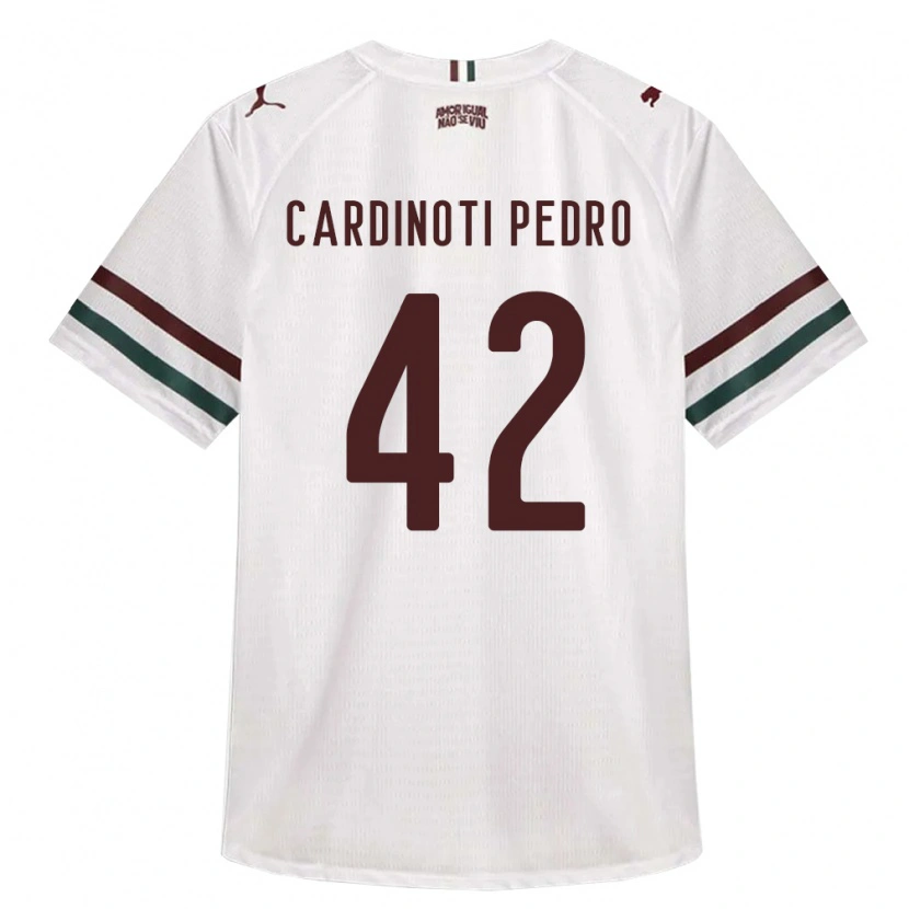 Danxen Homem Camisola Jhonny Cardinoti Pedro #42 Branco Verde Borgonha Alternativa 2026/27 Camisa