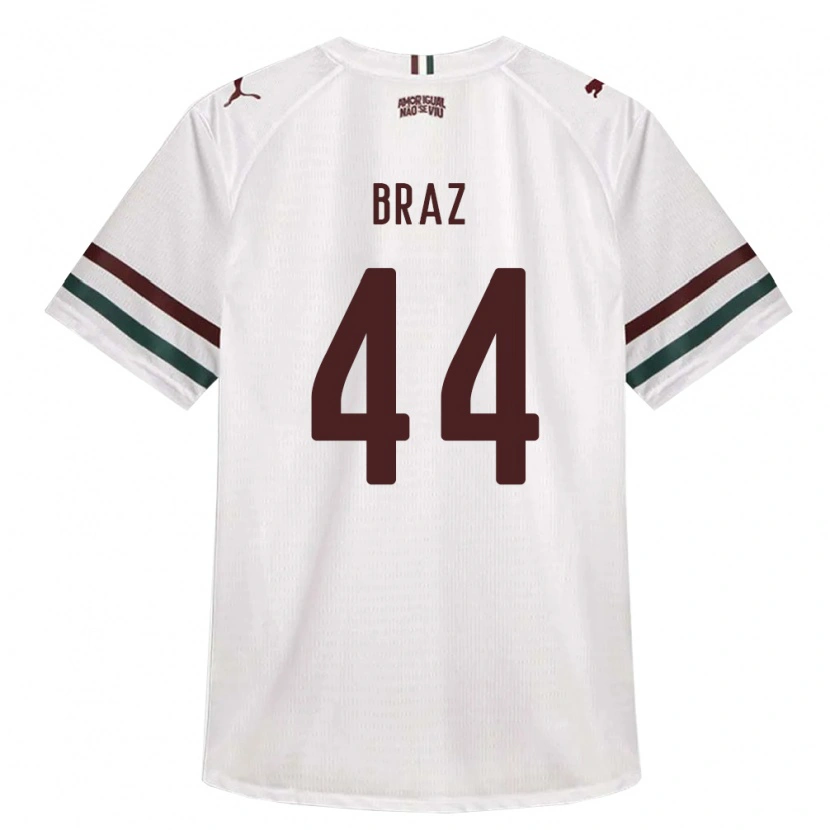 Danxen Homem Camisola David Braz #44 Branco Verde Borgonha Alternativa 2026/27 Camisa