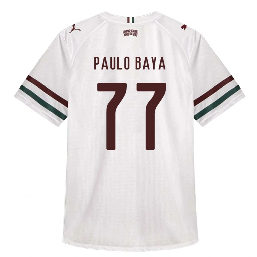 Danxen Homem Camisola Paulo Baya #77 Branco Verde Borgonha Alternativa 2026/27 Camisa