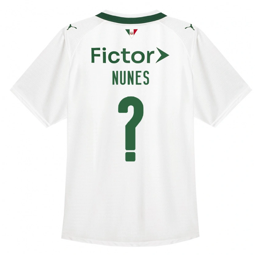 Danxen Homem Camisola Kauã Nunes #0 Verde Branco Alternativa 2026/27 Camisa