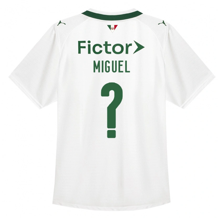 Danxen Homem Camisola Carlos Miguel #0 Verde Branco Alternativa 2026/27 Camisa