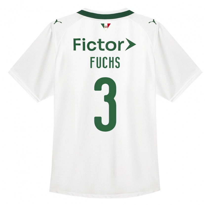 Danxen Homem Camisola Bruno Fuchs #3 Verde Branco Alternativa 2026/27 Camisa
