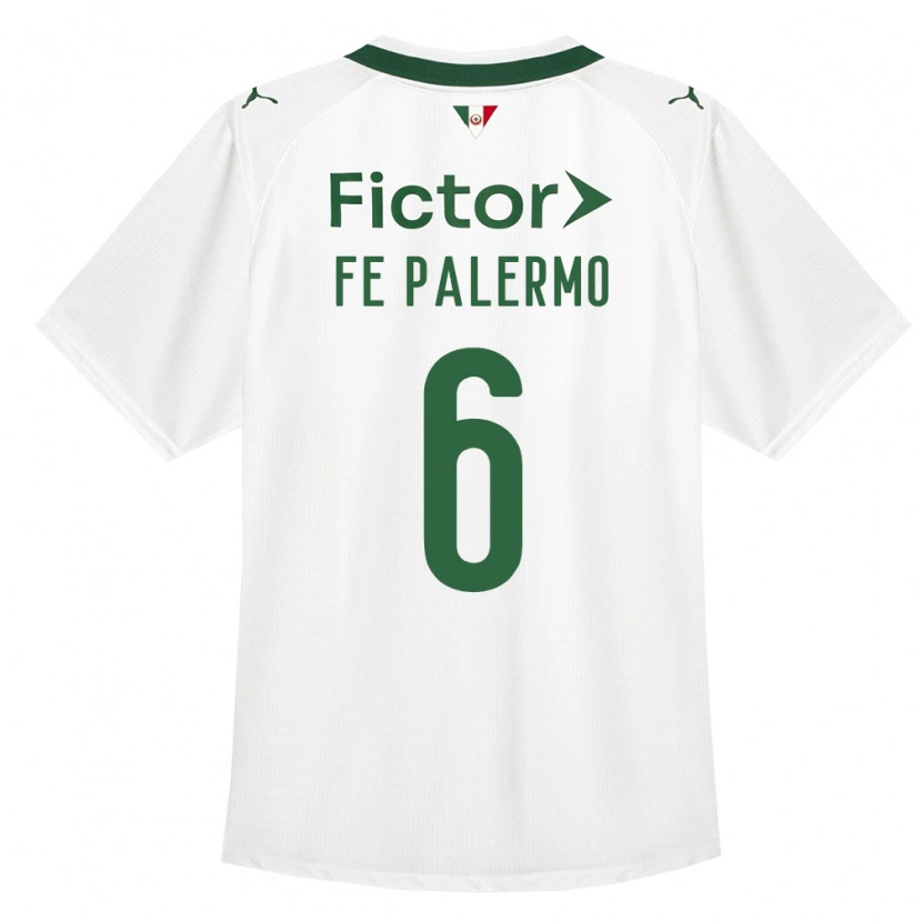 Danxen Homem Camisola Fe Palermo #6 Verde Branco Alternativa 2026/27 Camisa