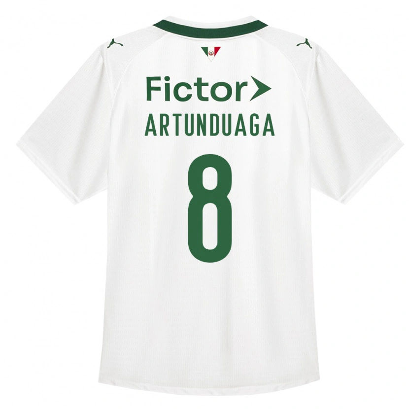 Danxen Homem Camisola Grover Artunduaga #8 Verde Branco Alternativa 2026/27 Camisa