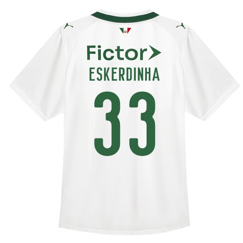 Danxen Homem Camisola Eskerdinha #33 Verde Branco Alternativa 2026/27 Camisa