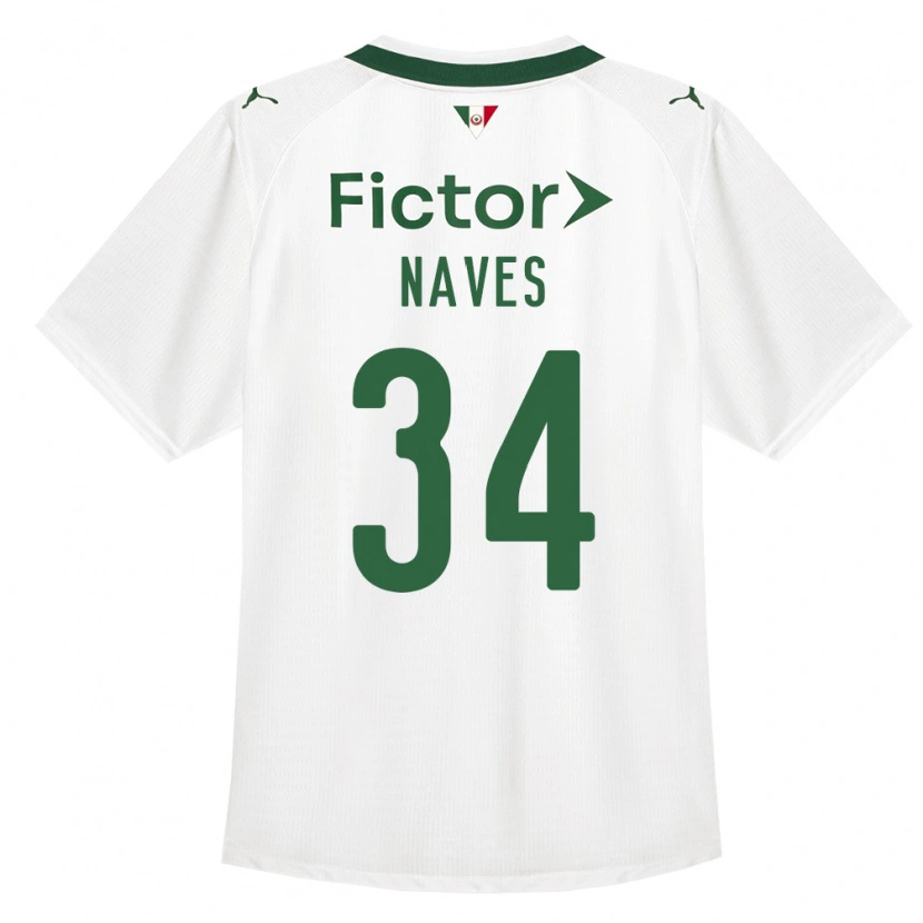 Danxen Homem Camisola Naves #34 Verde Branco Alternativa 2026/27 Camisa