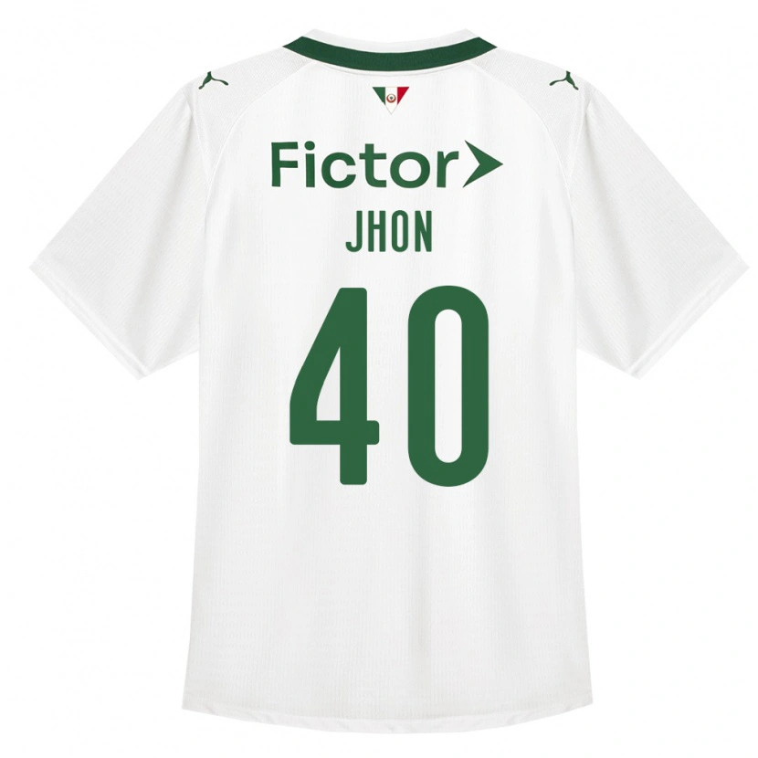 Danxen Homem Camisola Jhon Jhon #40 Verde Branco Alternativa 2026/27 Camisa