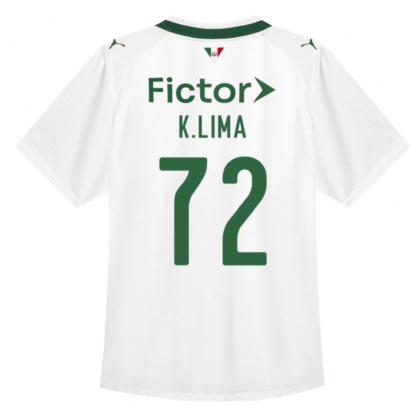 Danxen Homem Camisola Kauan Lima #72 Verde Branco Alternativa 2026/27 Camisa