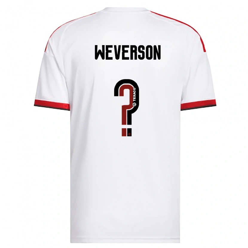 Danxen Homem Camisola Weverson Guilherme Mendes Da Silva De Amorim Moreira #0 Branco Vermelho Preto Alternativa 2026/27 Camisa